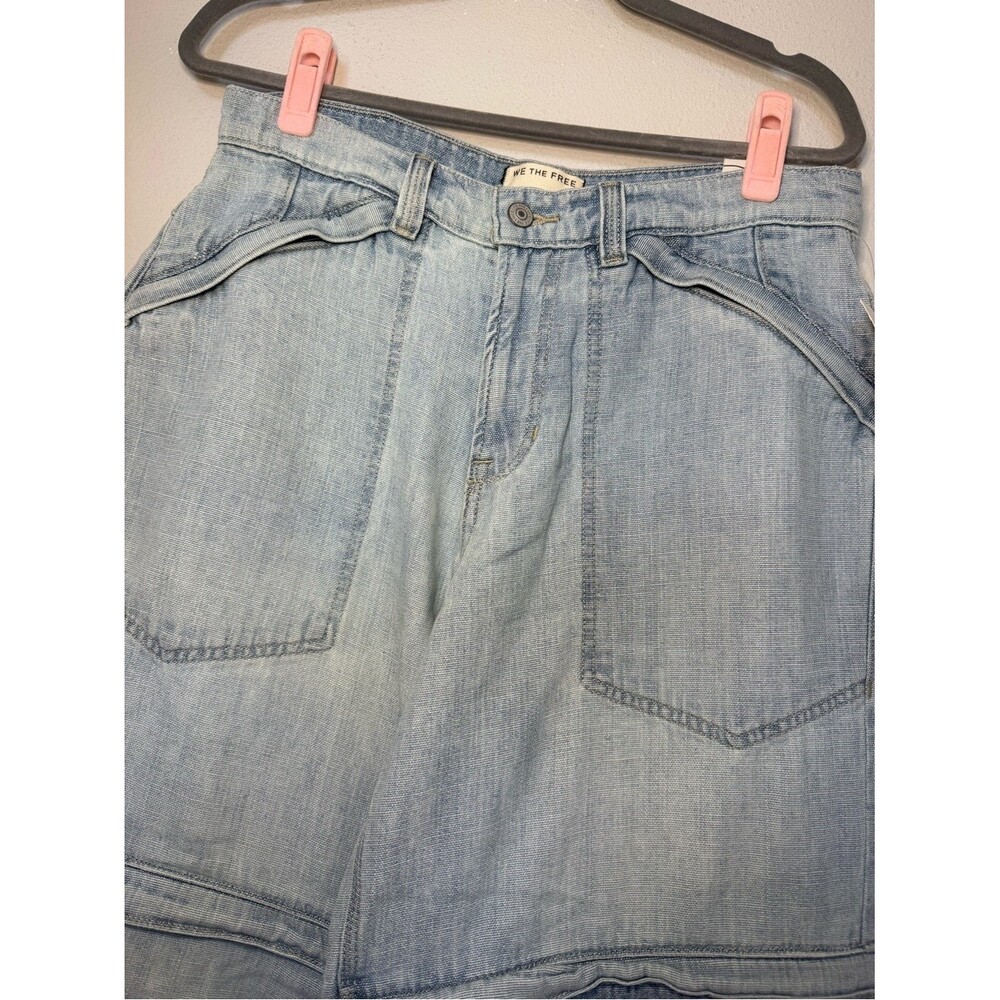 We The Free Trailblazer Convertible Zip Jeans in light denim NWT - Picture 6 of 11